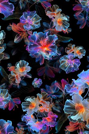 花卉印花华亿平台图片