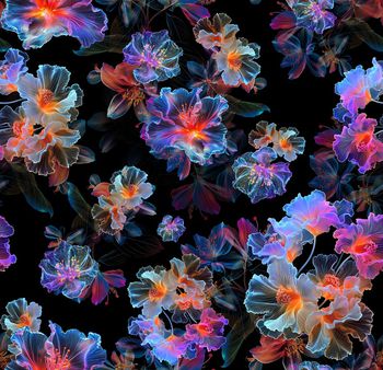 花卉印花华亿平台图片