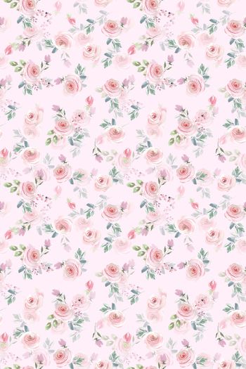 水彩花卉印花华亿平台图片