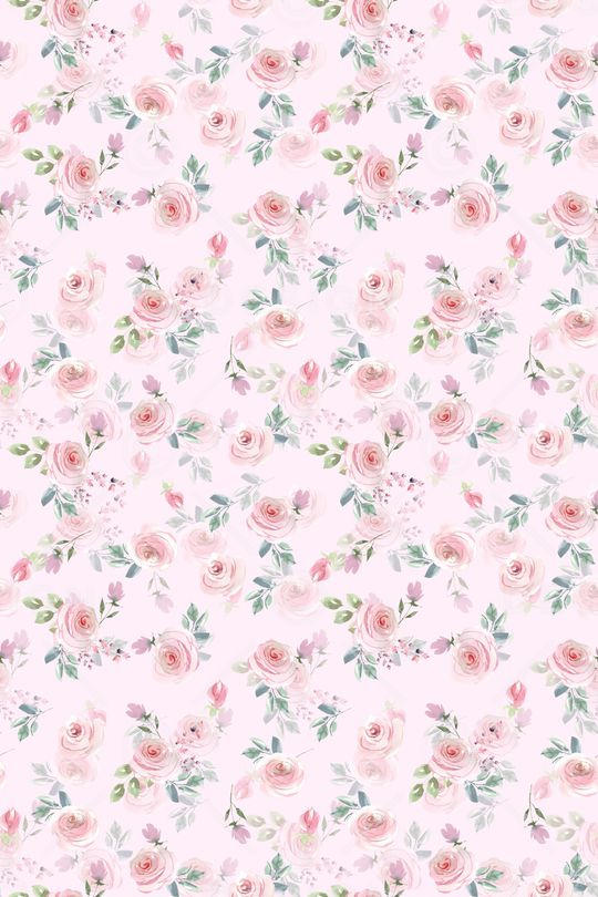 水彩花卉印花华亿平台图片