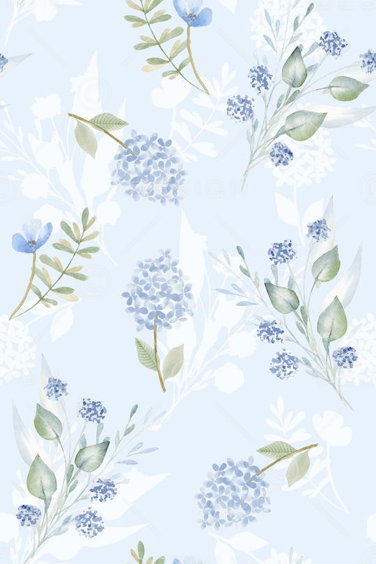 水彩花卉印花华亿平台图片