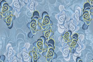 中国风印花华亿平台图片