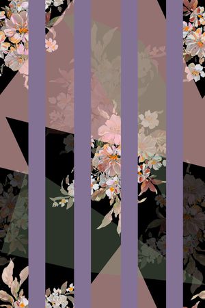 条纹印花华亿平台图片