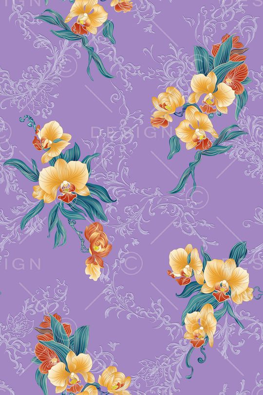 花卉印花华亿平台图片