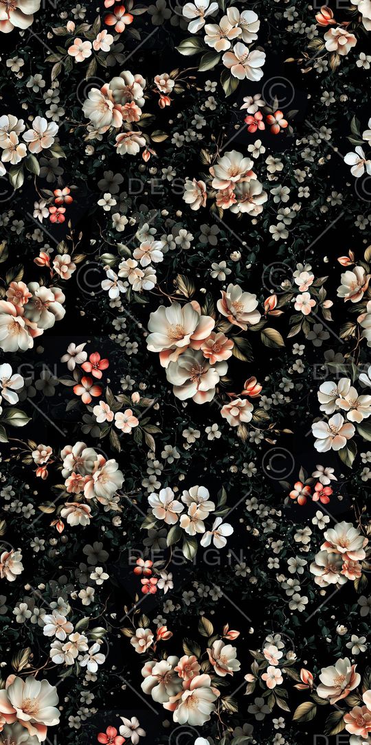 风格化花卉印花华亿平台图片