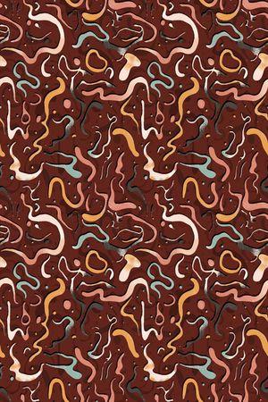 抽象印花华亿平台图片