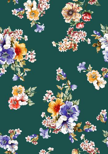 花卉印花华亿平台图片