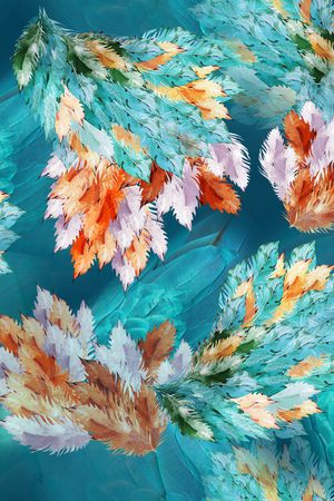 抽象印花华亿平台图片