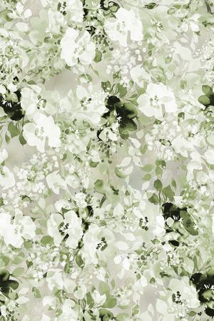 水彩花卉印花华亿平台图片