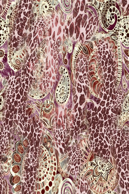 豹纹印花华亿平台图片