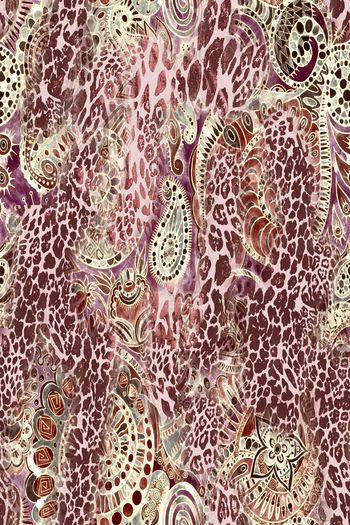 豹纹印花华亿平台图片