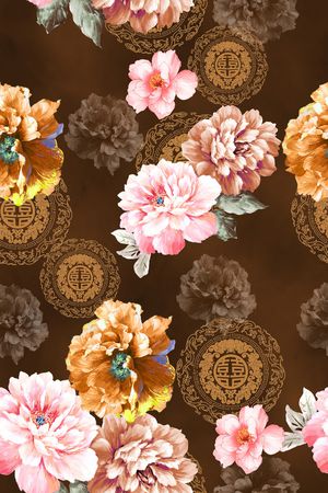 中国风印花华亿平台图片