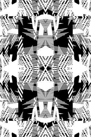 黑白印花华亿平台图片