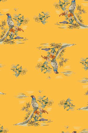 中国风印花华亿平台图片