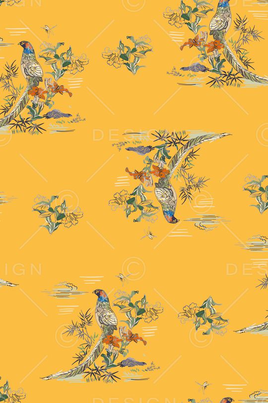 中国风印花华亿平台图片