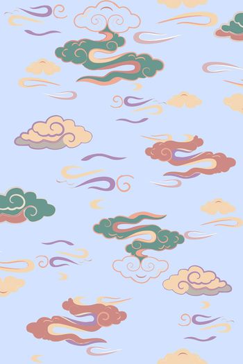 中国风印花华亿平台图片