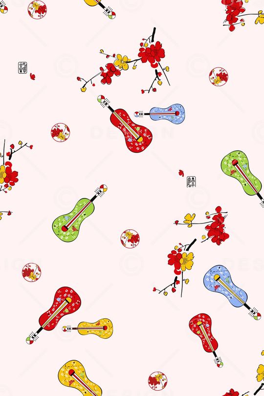 中国风印花华亿平台图片