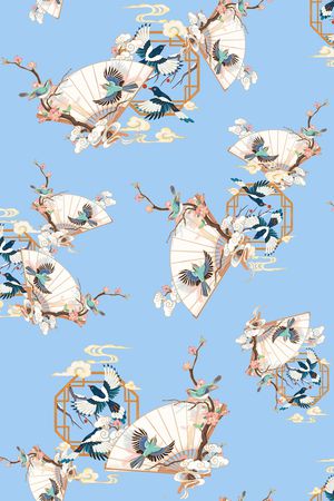 中国风印花华亿平台图片