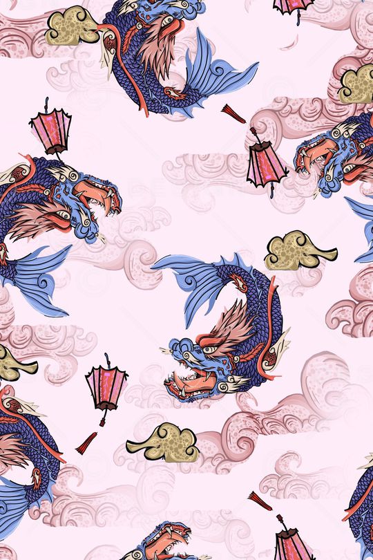 中国风印花华亿平台图片