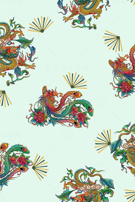 中国风印花华亿平台图片