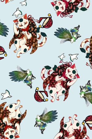 日式印花华亿平台图片