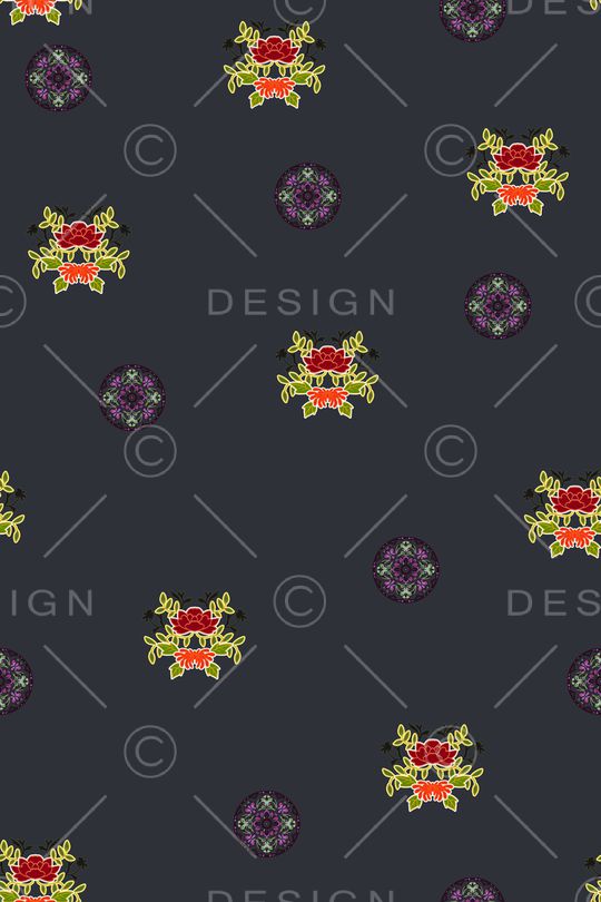 民族风印花华亿平台图片