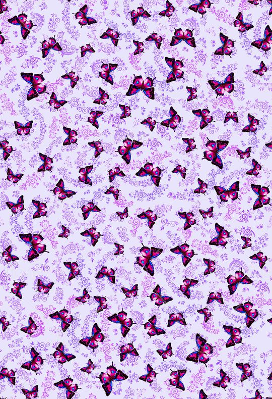 蝴蝶印花华亿平台图片