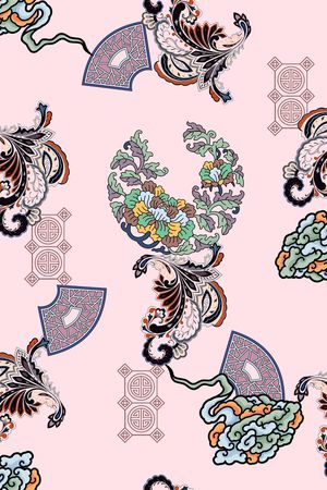 中国风印花华亿平台图片