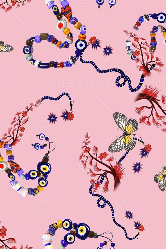 中国风印花华亿平台图片