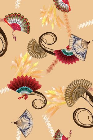 中国风印花华亿平台图片