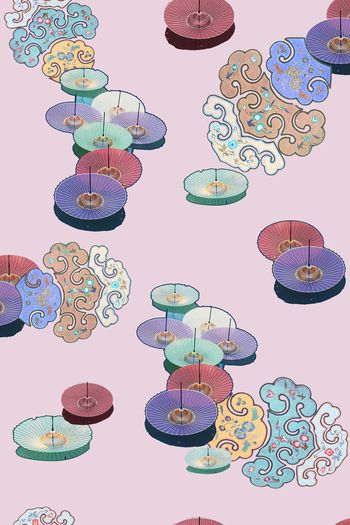 中国风印花华亿平台图片