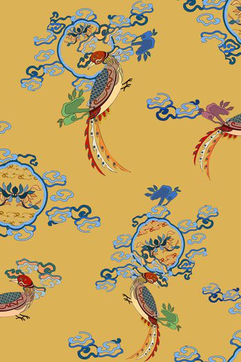 中国风印花华亿平台图片