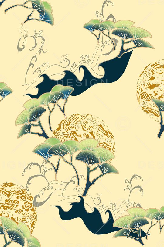 中国风印花华亿平台图片