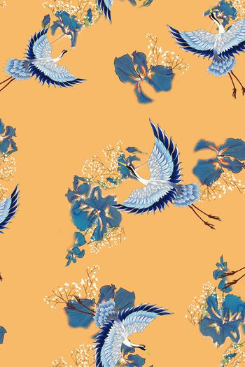 中国风印花华亿平台图片