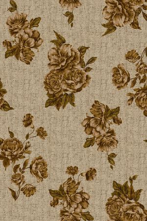 黑底花卉印花华亿平台图片