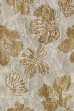 黑底花卉印花华亿平台图片