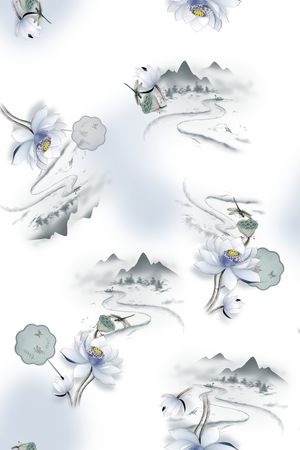 中国风印花华亿平台图片