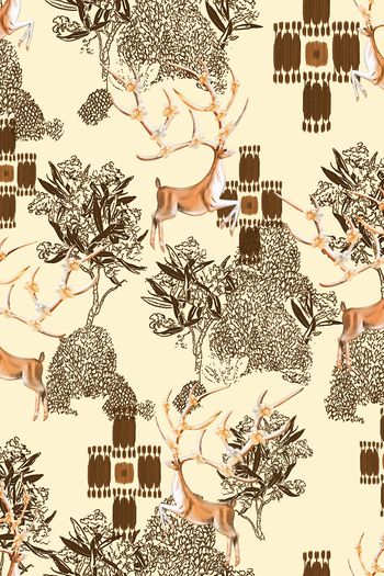 鹿印花华亿平台图片