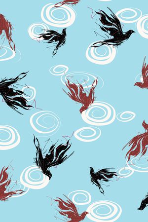 鸟印花华亿平台图片