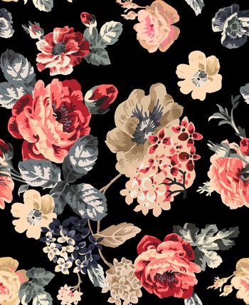 复古印花华亿平台图片