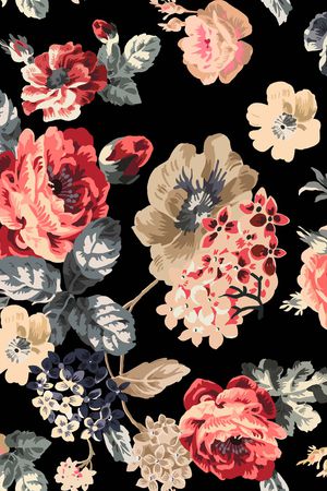 复古印花华亿平台图片