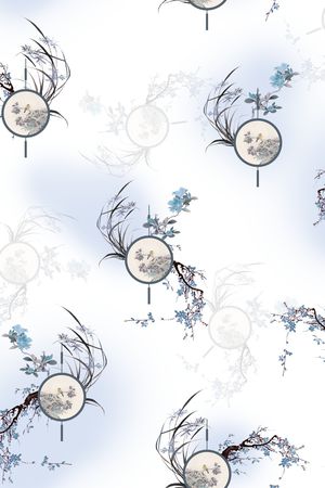 中国风印花华亿平台图片