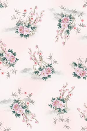 中国风印花华亿平台图片