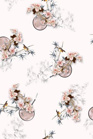 中国风印花华亿平台图片