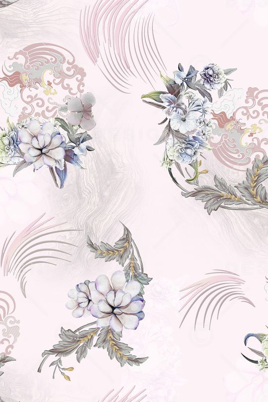 中国风印花华亿平台图片