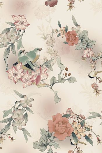 中国风印花华亿平台图片