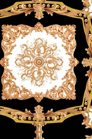 巴洛克风格印花华亿平台图片