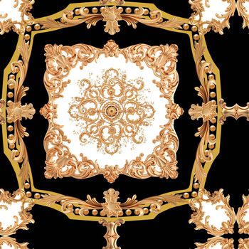 巴洛克风格印花华亿平台图片