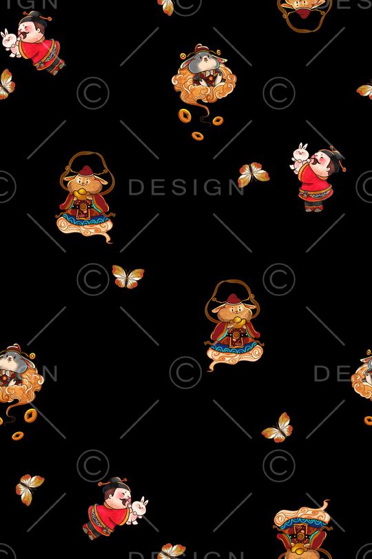 卡通印花华亿平台图片