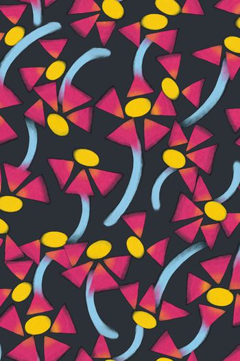 抽象印花华亿平台图片